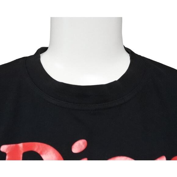 Authentic Christian Dior Dior Addict Galliano Short Sleeve Top Shirt Red Black - Picture 6 of 8